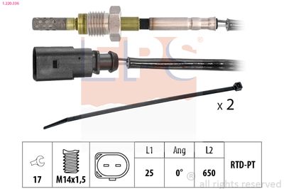 Sensor, exhaust gas temperature EPS 1.220.336