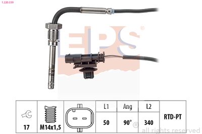 Sensor, exhaust gas temperature EPS 1.220.339
