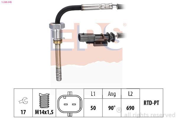 EPS 1.220.345 Sensor, exhaust gas temperature