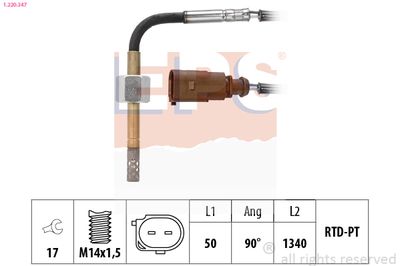Sensor, exhaust gas temperature EPS 1.220.347