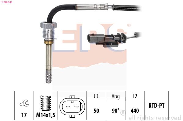 EPS 1.220.348 Sensor, exhaust gas temperature