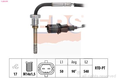 Sensor, exhaust gas temperature EPS 1.220.350