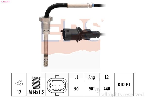 EPS 1.220.351 Sensor, exhaust gas temperature