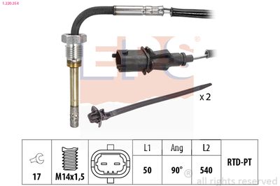 Sensor, exhaust gas temperature EPS 1.220.354