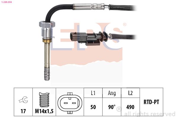 EPS 1.220.356 Sensor, exhaust gas temperature