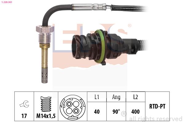 EPS 1.220.361 Sensor, exhaust gas temperature