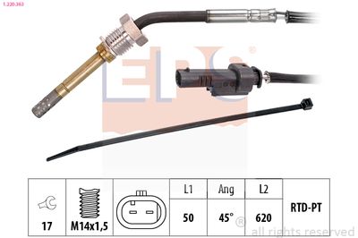 Sensor, exhaust gas temperature EPS 1.220.363