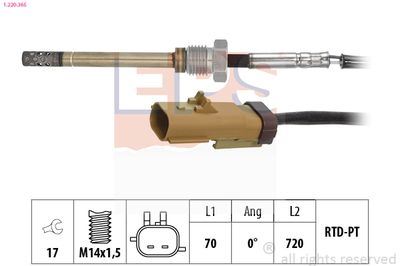 Sensor, exhaust gas temperature EPS 1.220.365