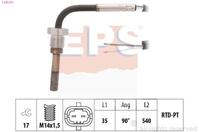 Sensor, exhaust gas temperature EPS 1.220.373