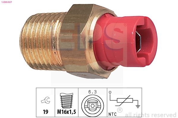 EPS 1.830.027 Sensor, coolant temperature