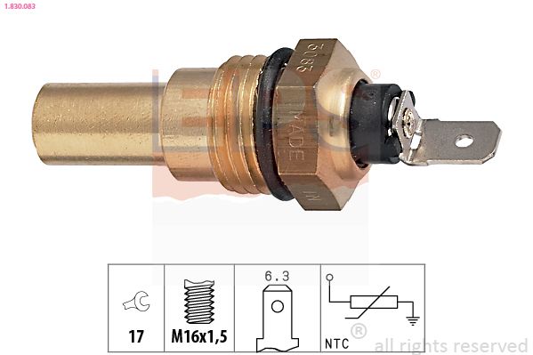 EPS 1.830.083 Sensor, coolant temperature