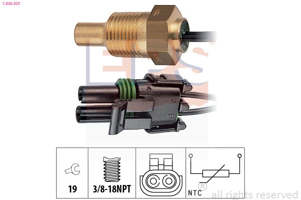 EPS 1.830.307 Sensor, coolant temperature