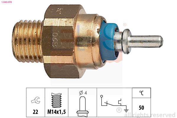 EPS 1.840.070 Temperature Switch, coolant warning lamp