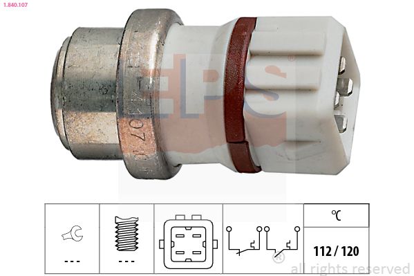 EPS 1.840.107 Temperature Switch, coolant warning lamp