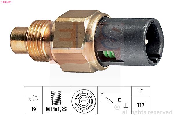 EPS 1.840.111 Temperature Switch, coolant warning lamp