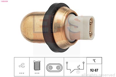 Temperature Switch, radiator fan EPS 1.850.038