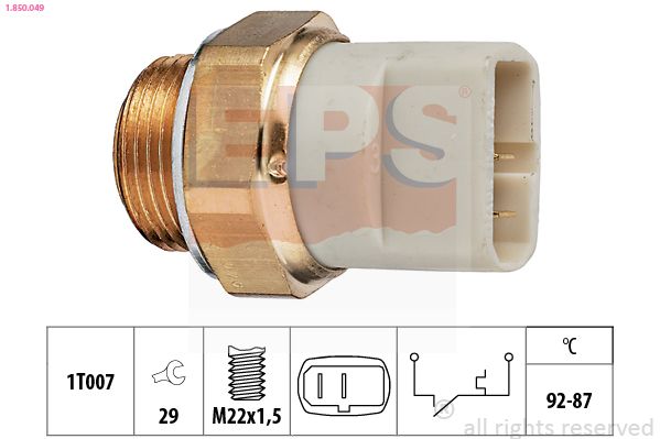 EPS 1.850.049 Temperature Switch, radiator fan