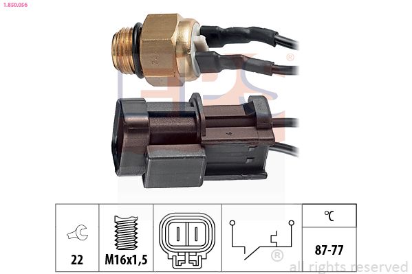 EPS 1.850.056 Temperature Switch, radiator fan