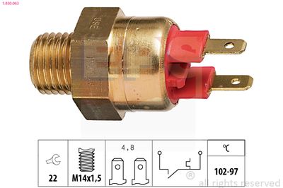 Temperature Switch, radiator fan EPS 1.850.063