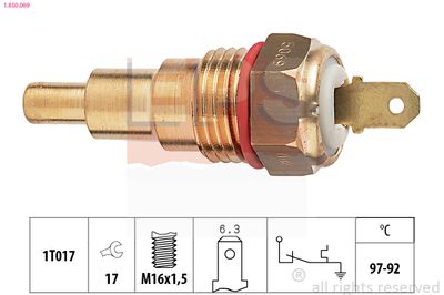 Temperature Switch, radiator fan EPS 1.850.069