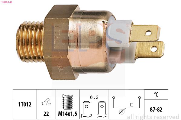 EPS 1.850.146 Temperature Switch, radiator fan