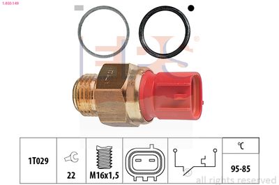 Temperature Switch, radiator fan EPS 1.850.149