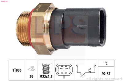 Temperature Switch, radiator fan EPS 1.850.187