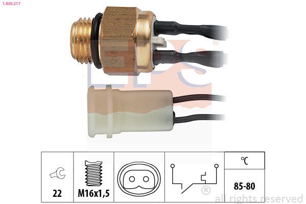 EPS 1.850.217 Temperature Switch, radiator fan