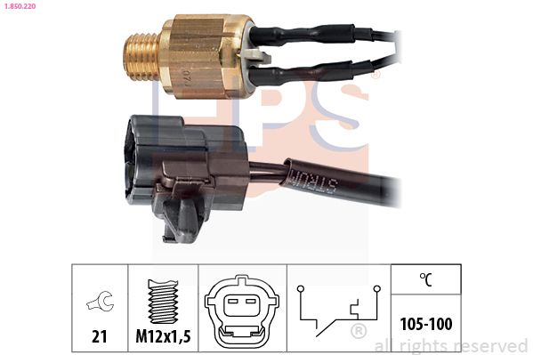 EPS 1.850.220 Temperature Switch, radiator fan