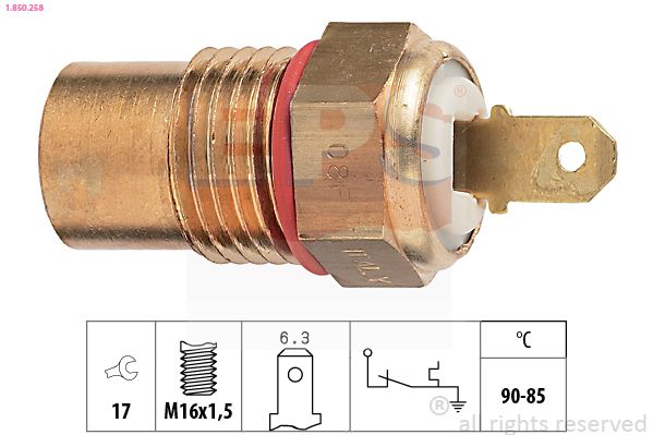 EPS 1.850.258 Temperature Switch, radiator fan