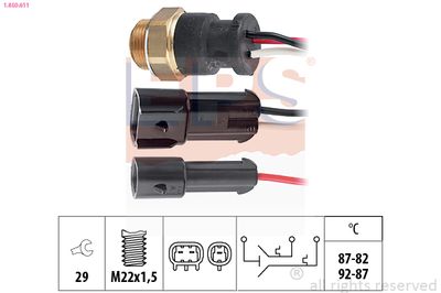 Temperature Switch, radiator fan EPS 1.850.611