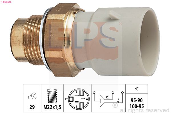 EPS 1.850.676 Temperature Switch, radiator fan