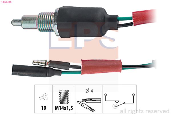 EPS 1.860.135 Switch, reverse light