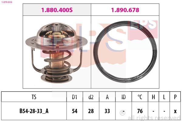 EPS 1.879.934 Thermostat, coolant