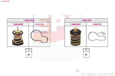 Thermostat, coolant EPS 1.879.984KK