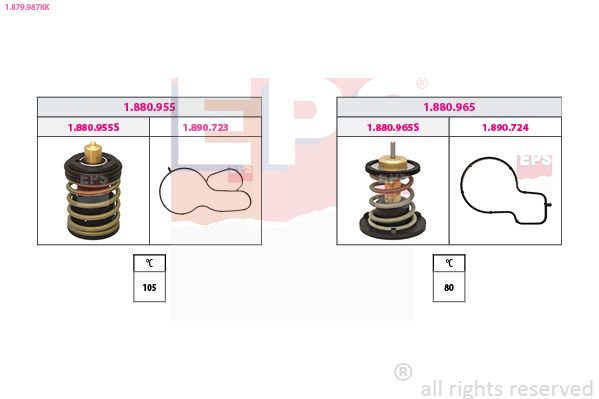 EPS 1.879.987KK Thermostat, coolant