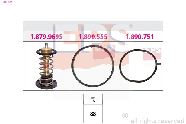 EPS 1.879.988 Thermostat, coolant