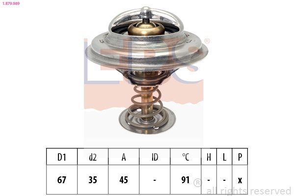 EPS 1.879.989 Thermostat, coolant