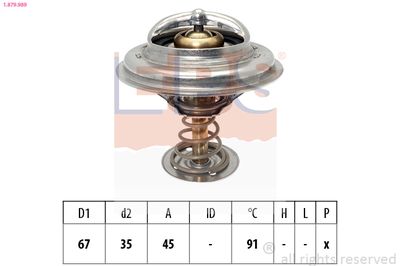 Thermostat, coolant EPS 1.879.989