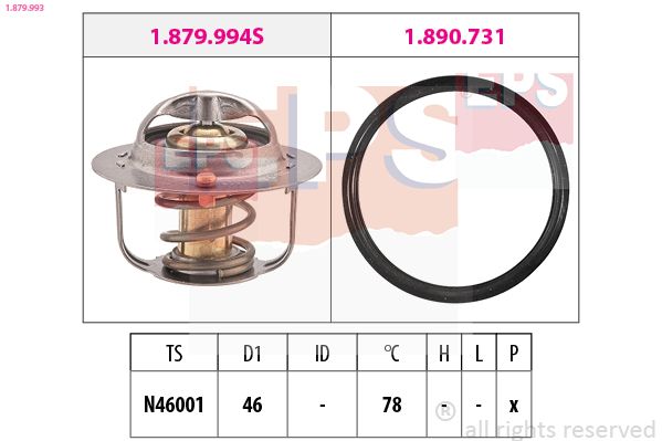 EPS 1.879.993 Thermostat, coolant
