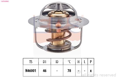 Thermostat, coolant EPS 1.879.994S
