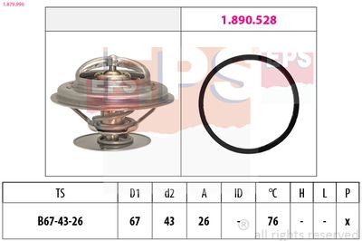 Thermostat, coolant EPS 1.879.996