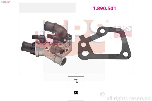 EPS 1.880.104 Thermostat, coolant