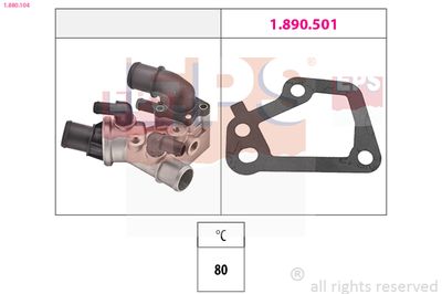 Thermostat, coolant EPS 1.880.104