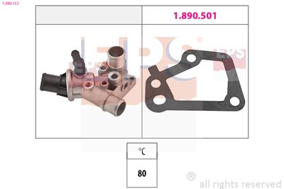 Thermostat, coolant EPS 1.880.152