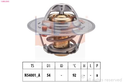 Thermostat, coolant EPS 1.880.204S