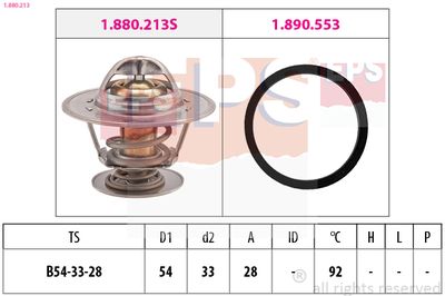 Thermostat, coolant EPS 1.880.213