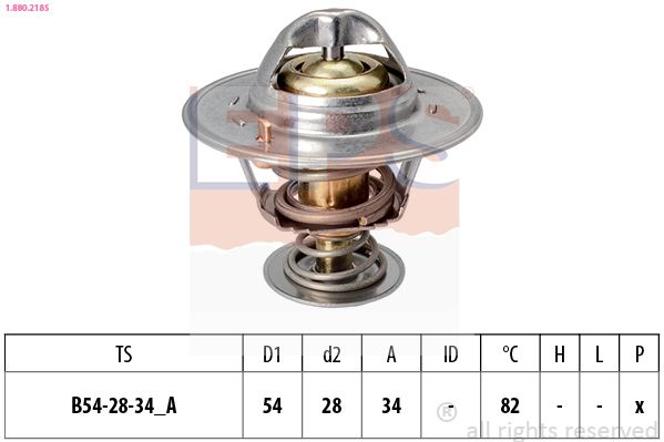 EPS 1.880.218S Thermostat, coolant