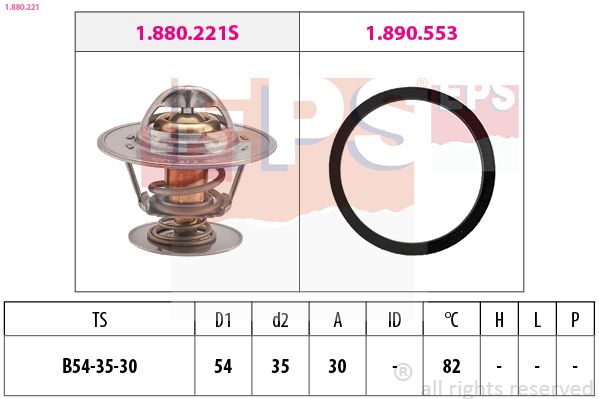 EPS 1.880.221 Thermostat, coolant