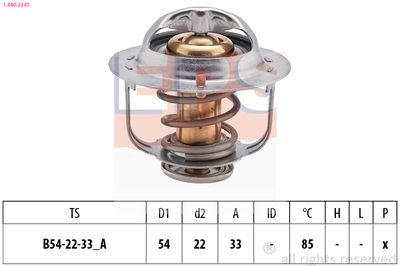 Thermostat, coolant EPS 1.880.224S